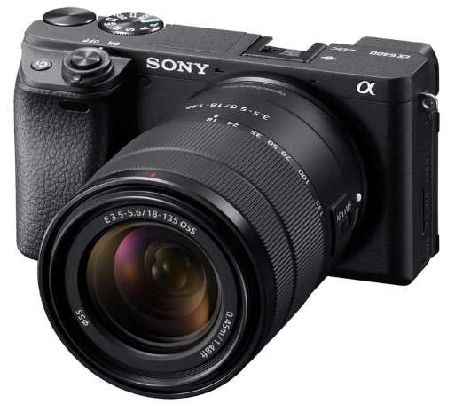 Sony Alpha a6400 Mirrorless Camera: Compact APS-C Interchangeable Lens Digital Camera with Real-Time Eye Auto Focus, 4K Video, Flip Screen & 18-135mm - E Mount Compatible Cameras ILCE-6400M/B