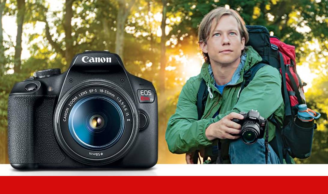 Canon EOS Rebel T7 DSLR Camera 2 Lens Kit
