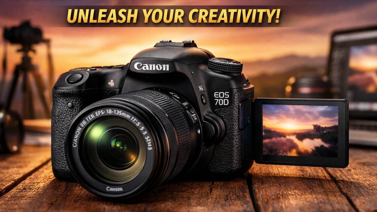 Canon Eos 70D DSLR Camera